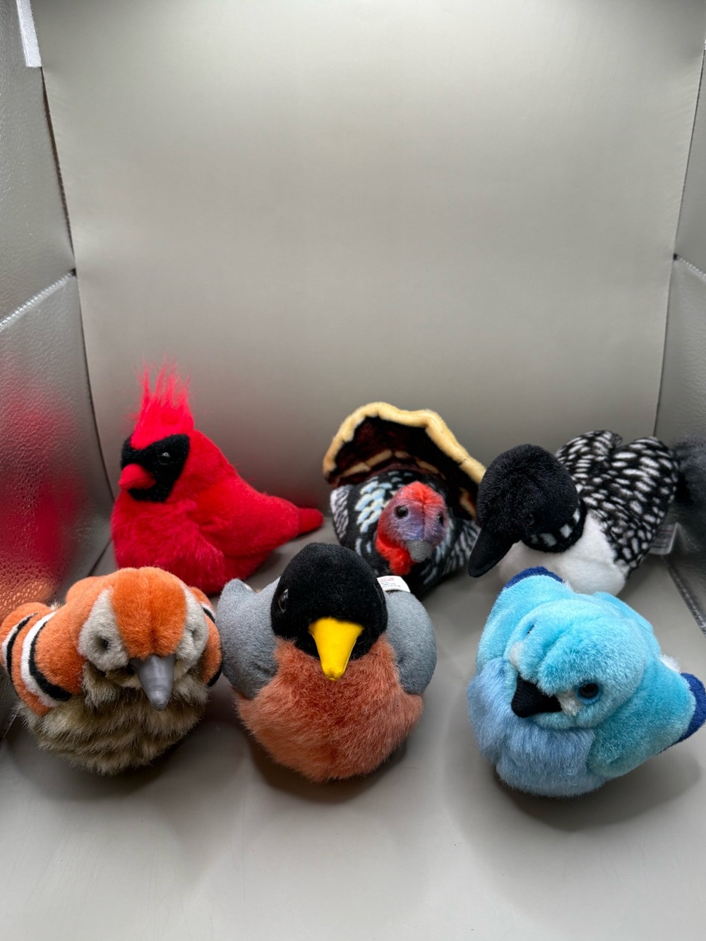 Wild Republic Backyard Birds Lot of 6 Plush Birds Stuffed Animals